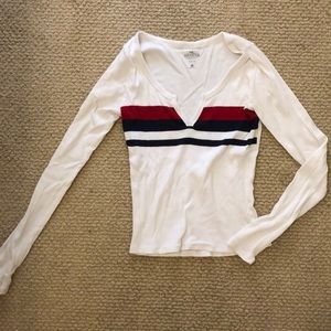 Hollister long sleeve. Size small. V neckline.